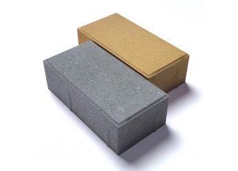 Купить Плитка тротуарная Кирпичик 60 (желтая), плиты бетонные в Минске или Бобруйске